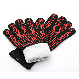 Wholesale Manufacturer<br/>932F aramid gloves kitchen microwave oven heat resistant BBQ grill gloves